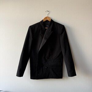 ANINE BING Ross Blazer Black Wool Double-Breasted Size S NWT